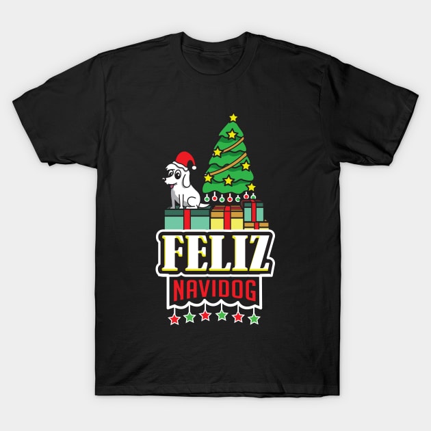 Feliz Navidog! T-Shirt by The Heidaway Art Designs